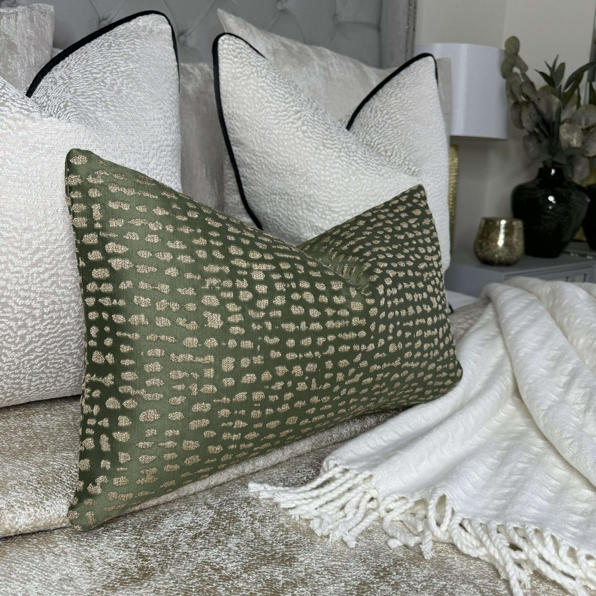 DAYTONA]Veroa Cushion Cover カーキ DAYTONA]Veroa Cushion Cover