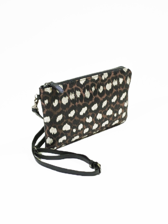 サコッシュ レパード ブラウン（黒革） バッグ JOTARO SAITO