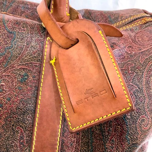 エトロ（ETRO）PVCペイズリー柄ミニボストンバッグ ハンドバッグ 鍵