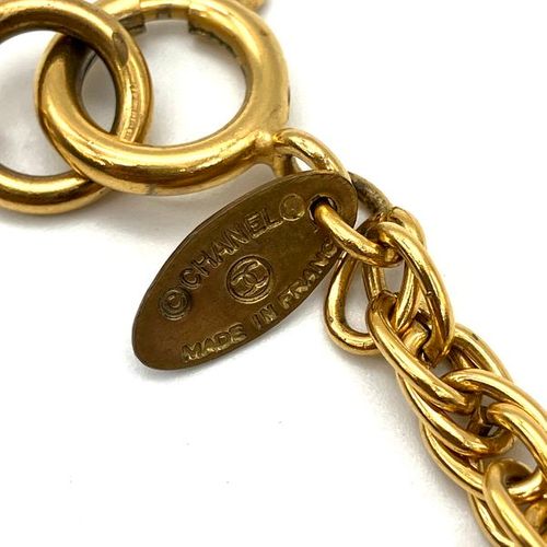 シャネル CHANEL ココマーク ネックレス ゴールド ヴィンテージ【中古