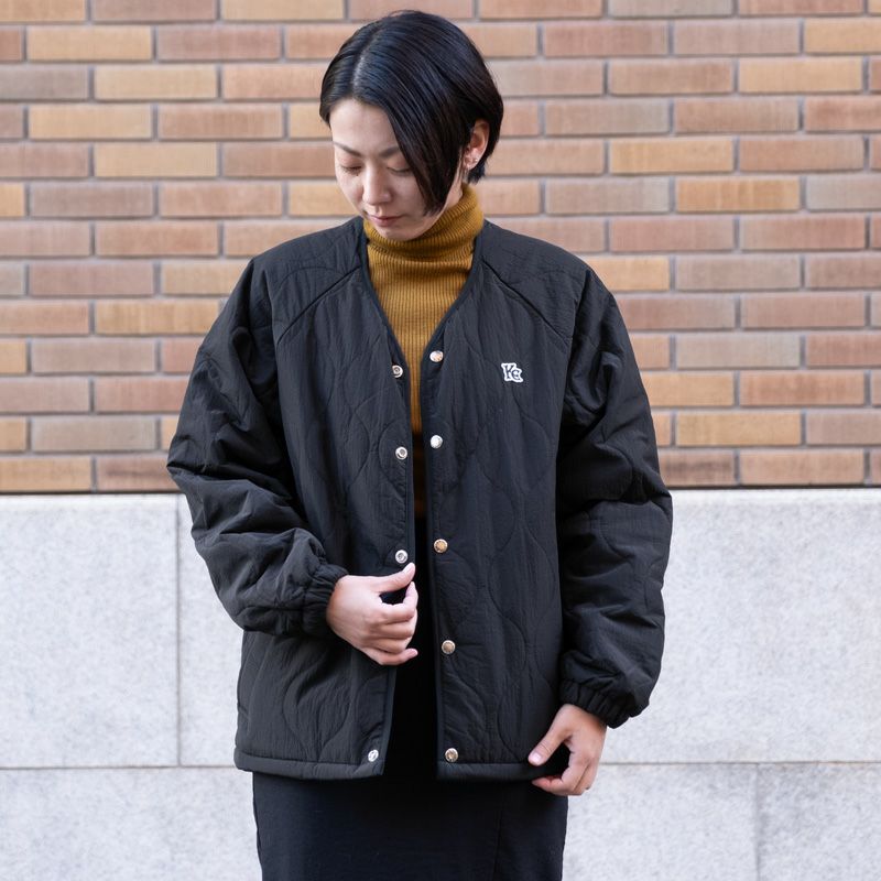 キルティングノーカラージャケット | 木梨サイクル