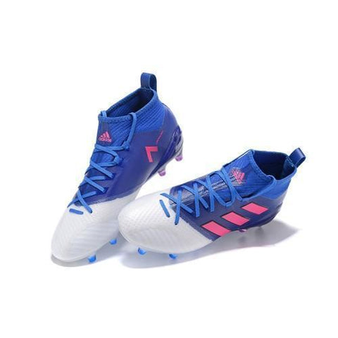 Adidas ACE 17.1 Primeknit Soccer Cleats Blue White Pink – kicksnatics