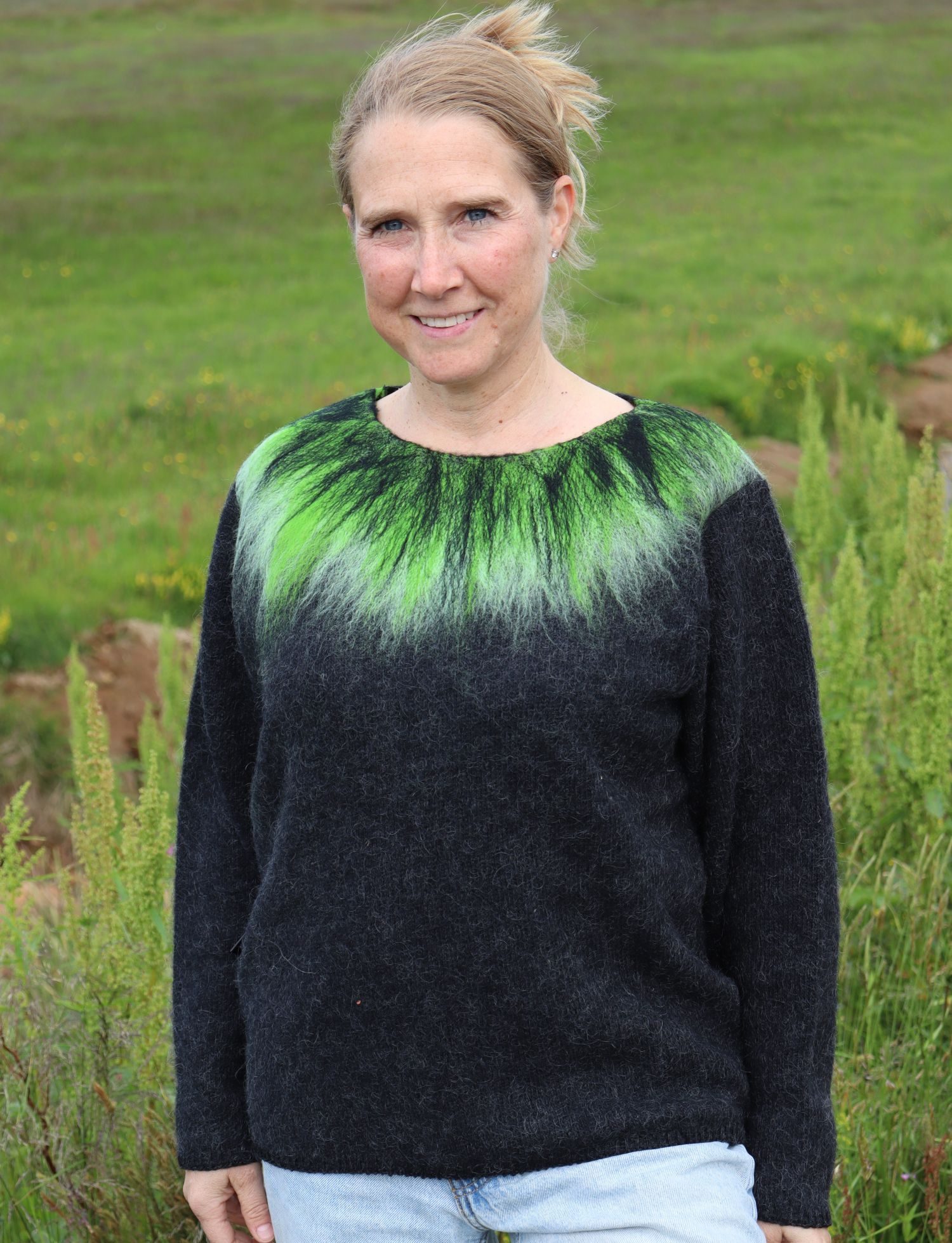 Northern lights sweater | Kidka - Knitwear made in Iceland