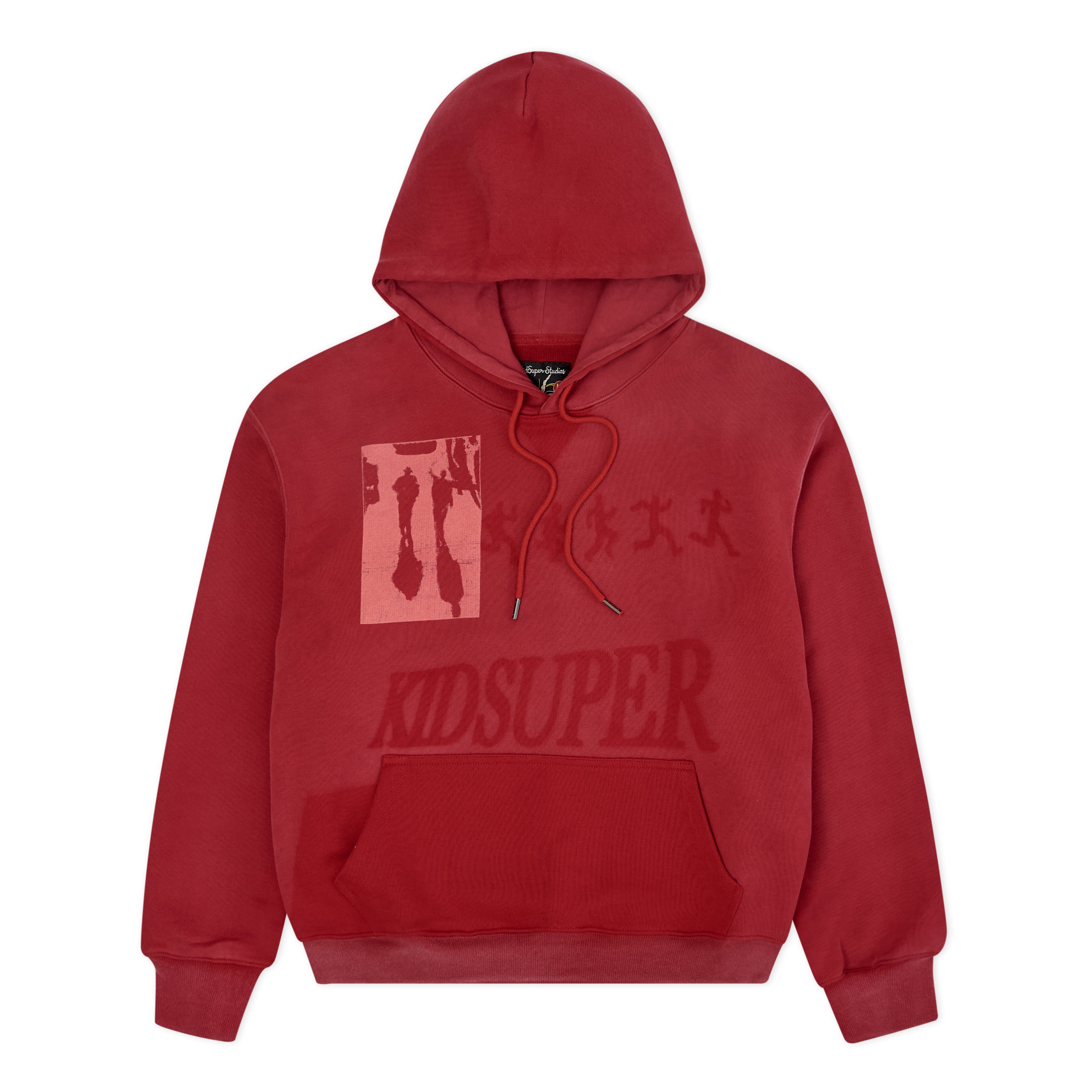 Sun Faded Hoodie [Red] - KidSuper