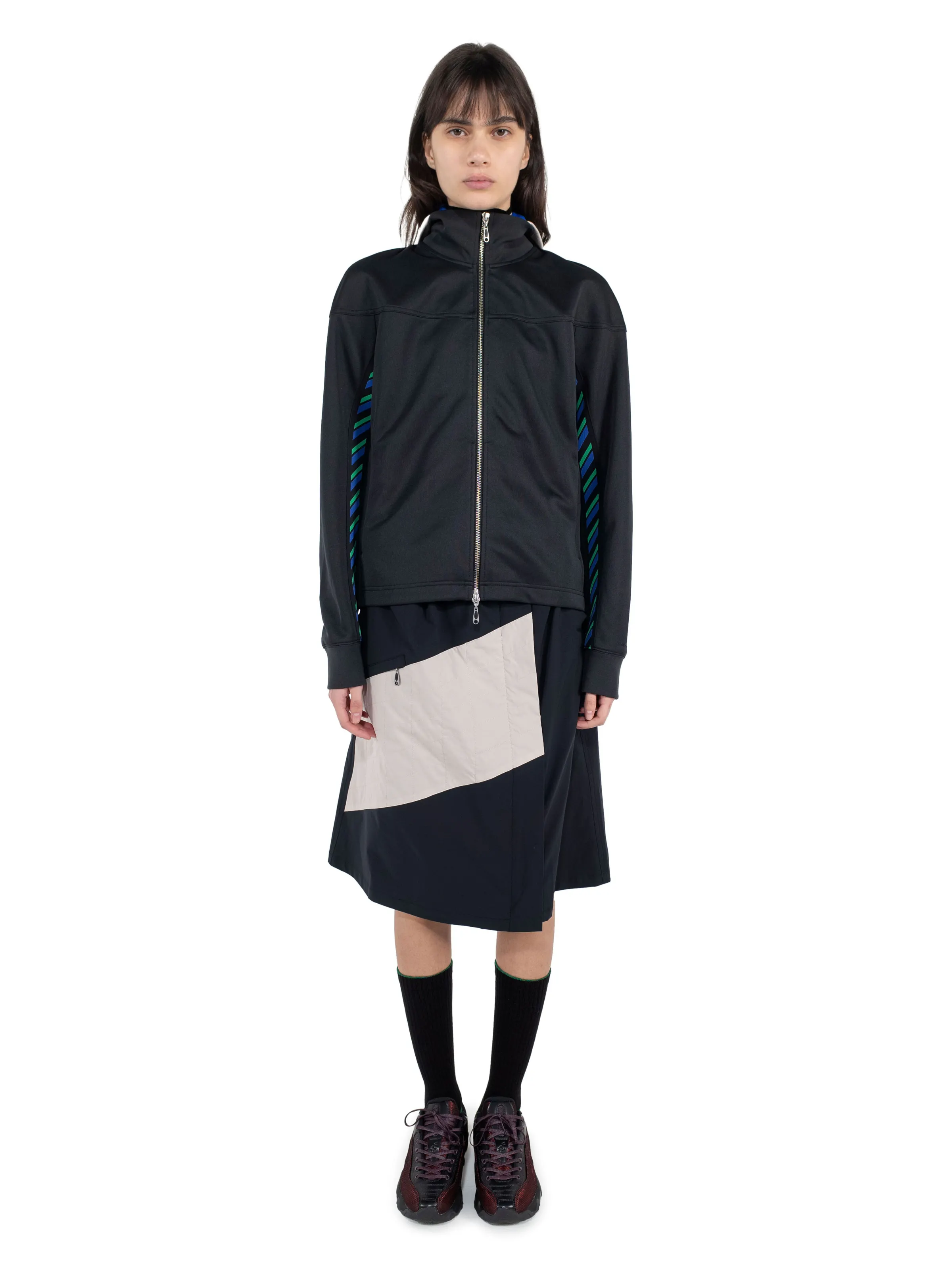 LIATRISORY WRAP SKIRT - ANTHRACITE/QUARTZ – KIKO KOSTADINOV