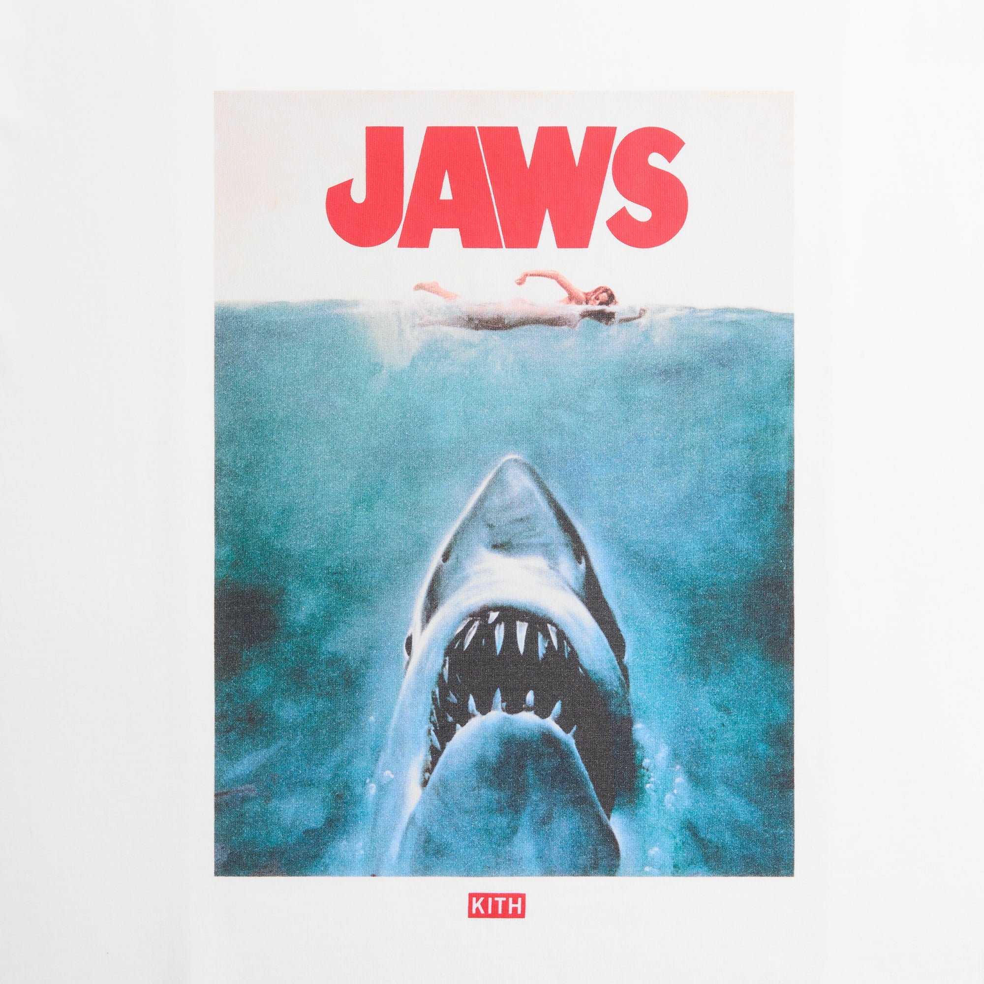 Kith for JAWS Main Poster Vintage Tee - Bright White