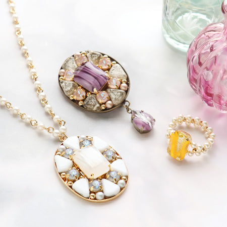 天然石ピアス 14kgf パープルアゲート スピネル 【公式通販】