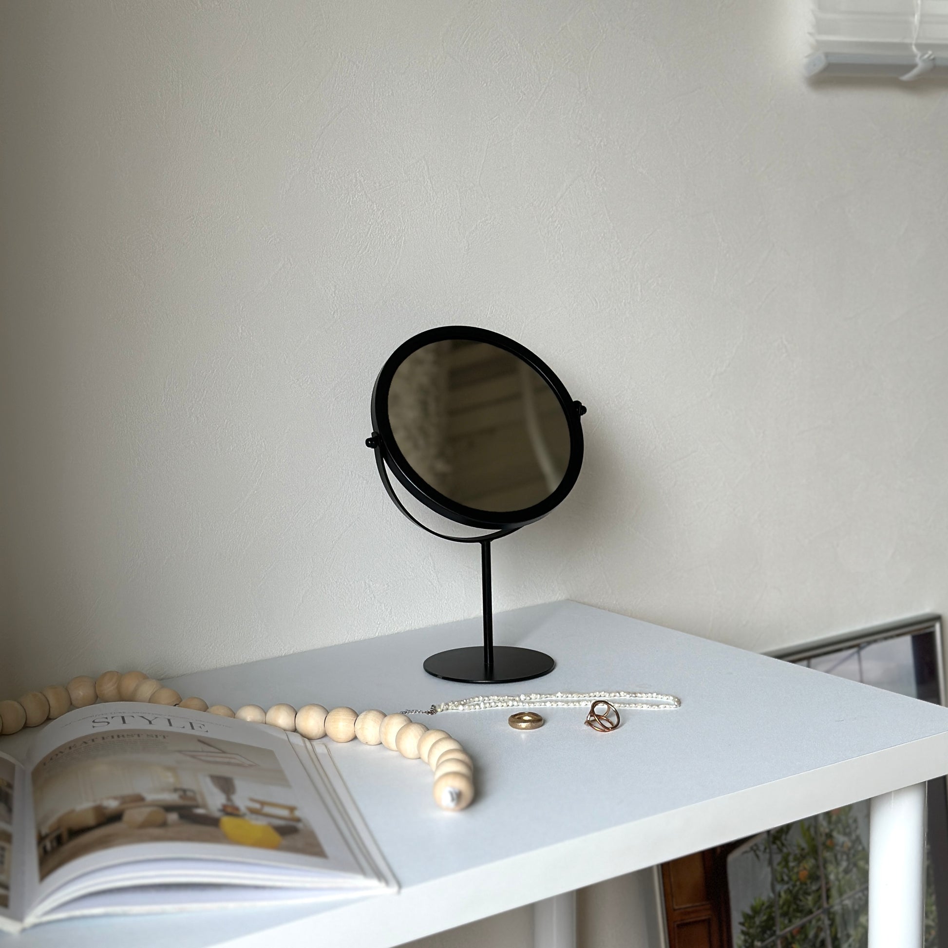 ミラー｜スタンドミラー ブラック - territory