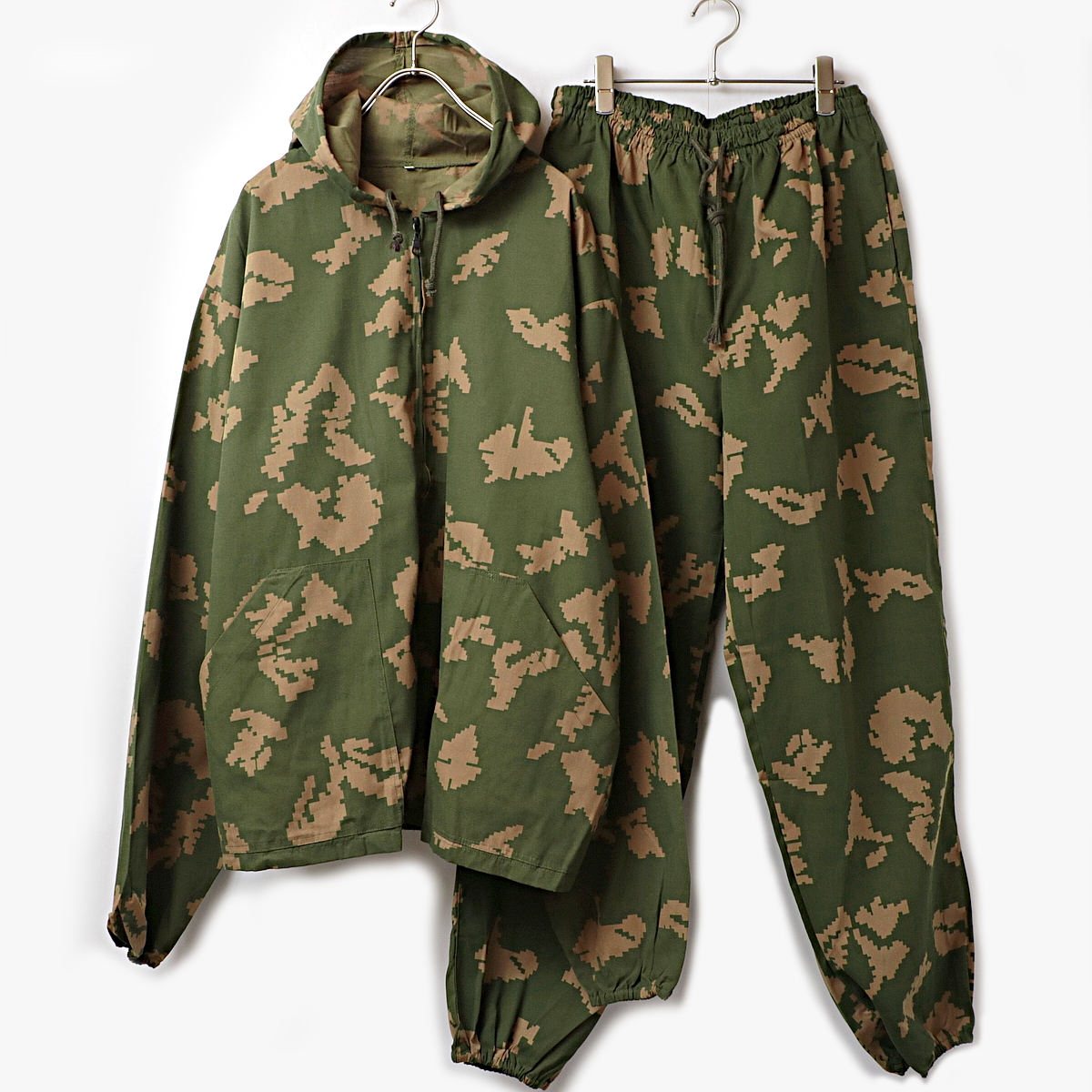旧ソ連 ロシア軍 KLMK 迷彩 Berezka ジップ パーカー イージーパンツ
