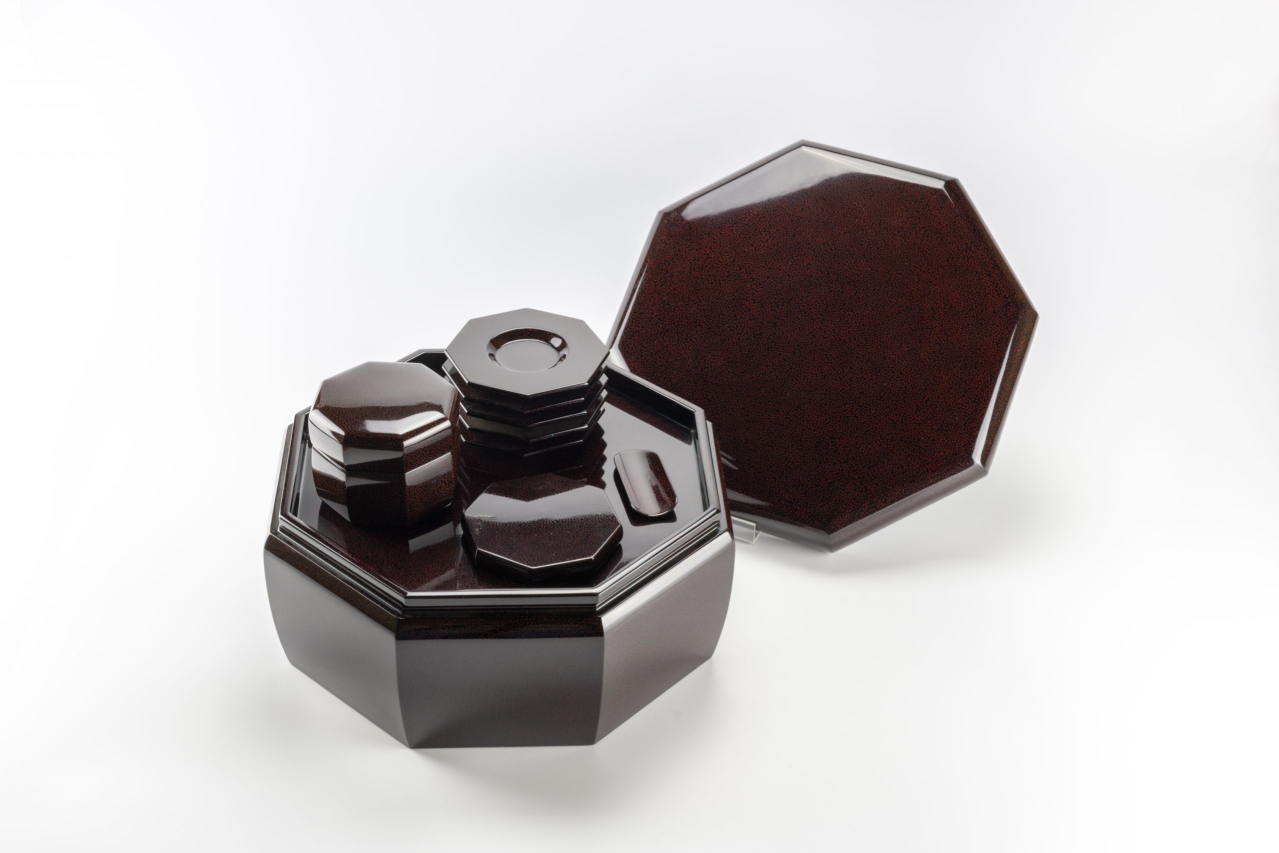 茶櫃セット 七々子/黒 | 津軽塗 小林漆器のネット通販