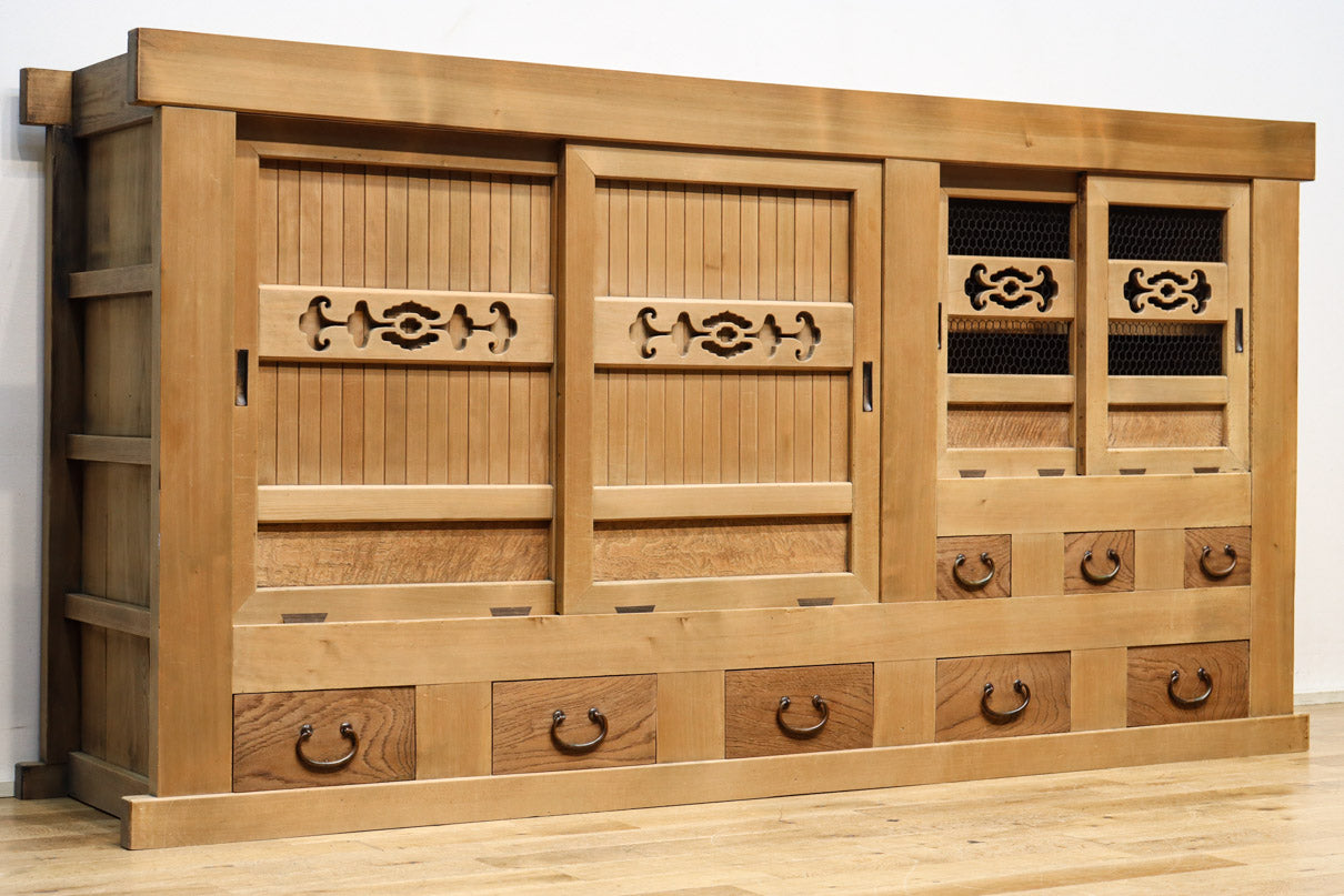 極上!! 美しい木地色に自然美が際立つ京水屋箪笥 BB2911 – 古福庵