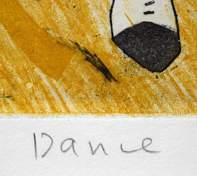 山岡康子「Dance」銅版画 絵画買取・販売の小竹美術