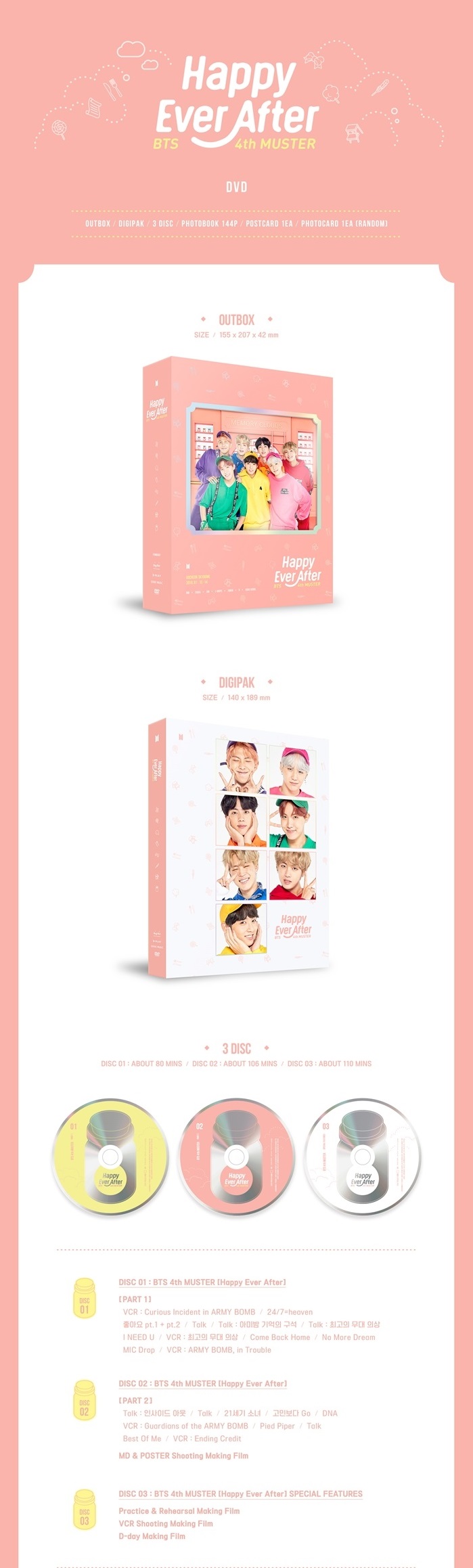 BTS 4TH MUSTER HAPPY EVER AFTER - Kpop USA