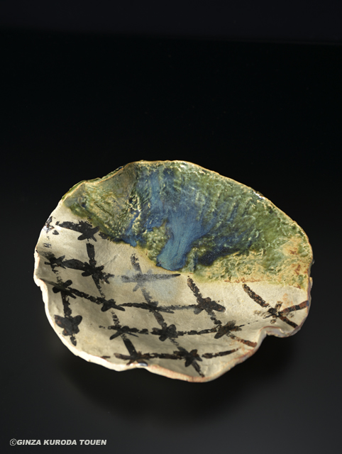 北大路魯山人 絵瀬戸みつ足鉢 | 銀座 黒田陶苑