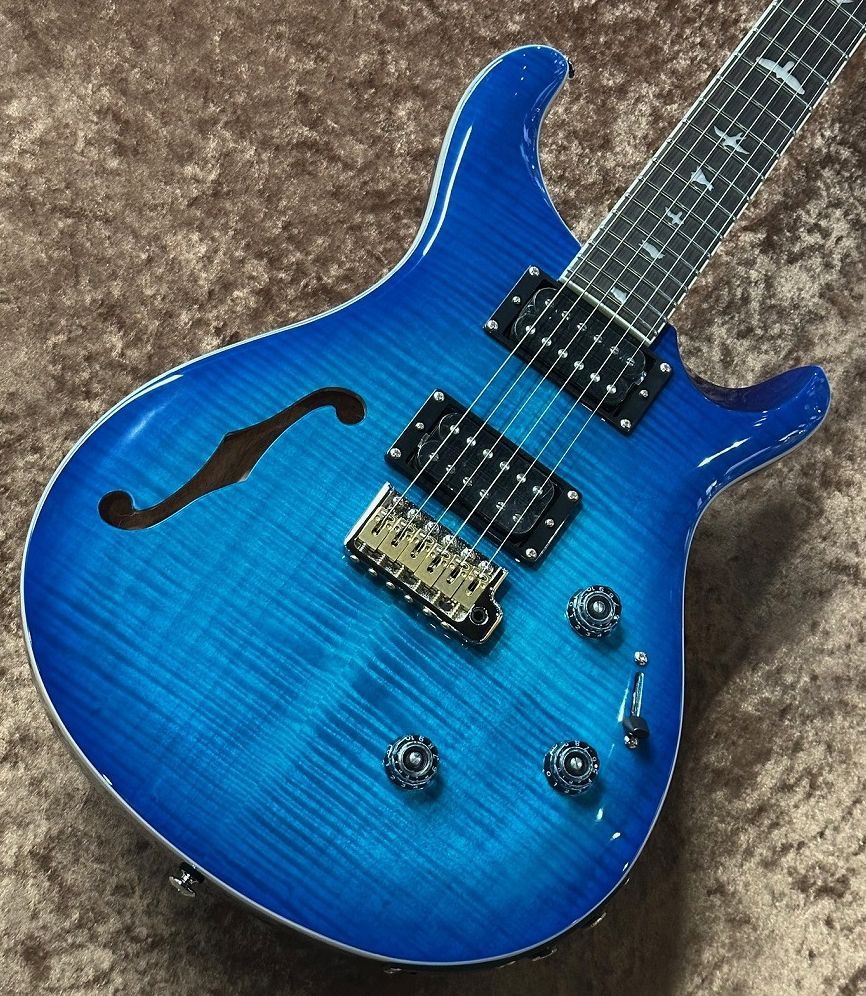 SE Custom 24 Semi-Hollow Piezo -Lake Blue- ≒3.233Kg | 【クロサワ