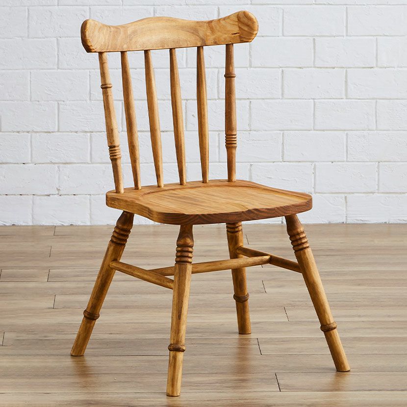 英国アンティーク木製キッチンチェア/ダイニングイス/椅子/飾り棚89