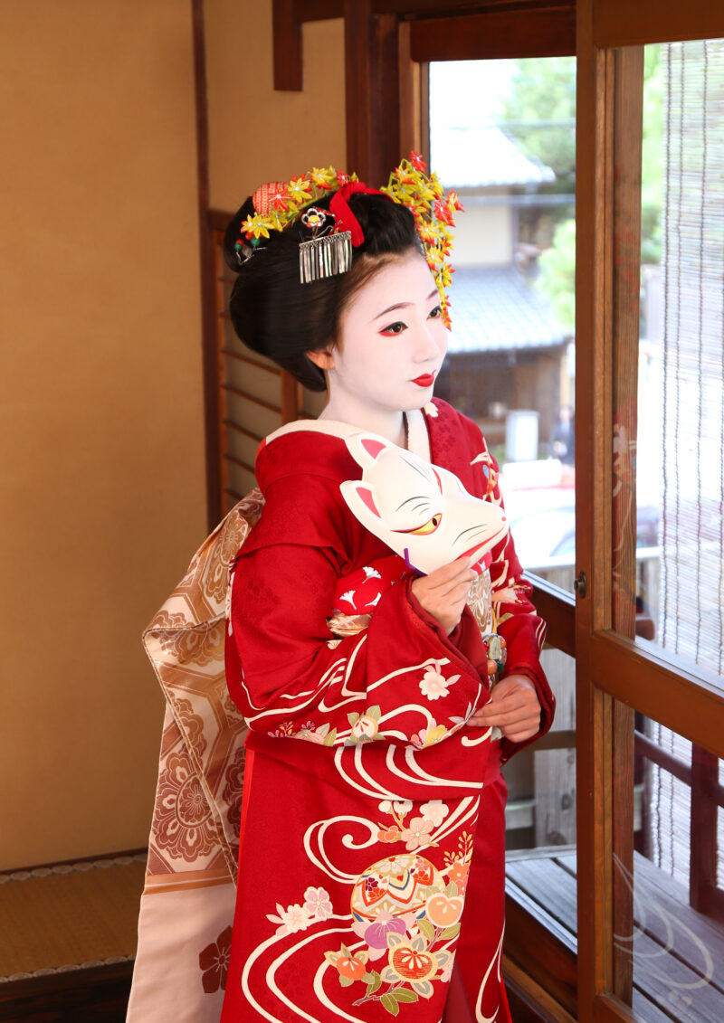 京都老舗 おか善さんの芸舞妓 太夫 二部式長襦袢 裾引き用