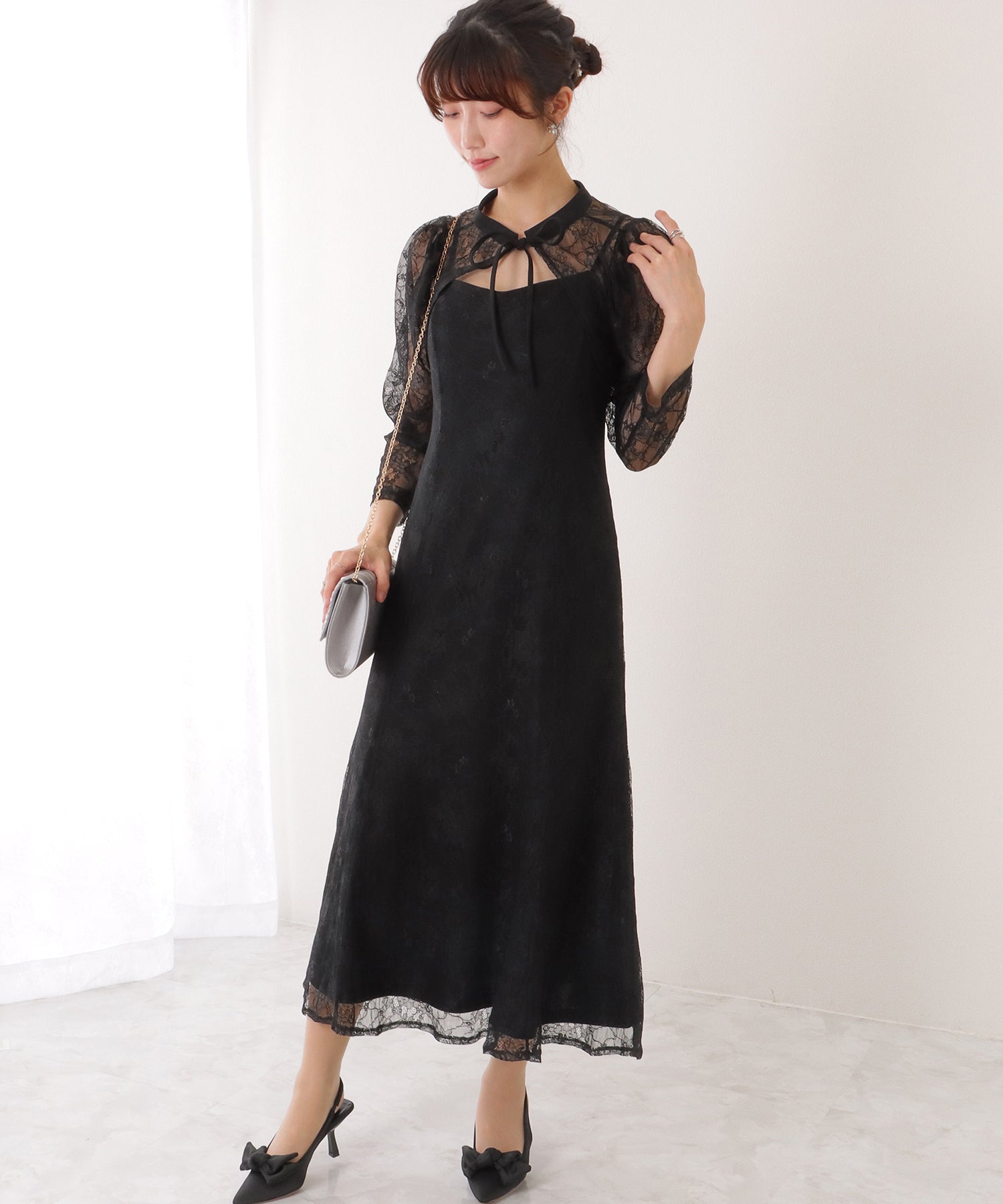 3WAY レース ボレロ付き キャミソール ワンピース – Lace Ladies