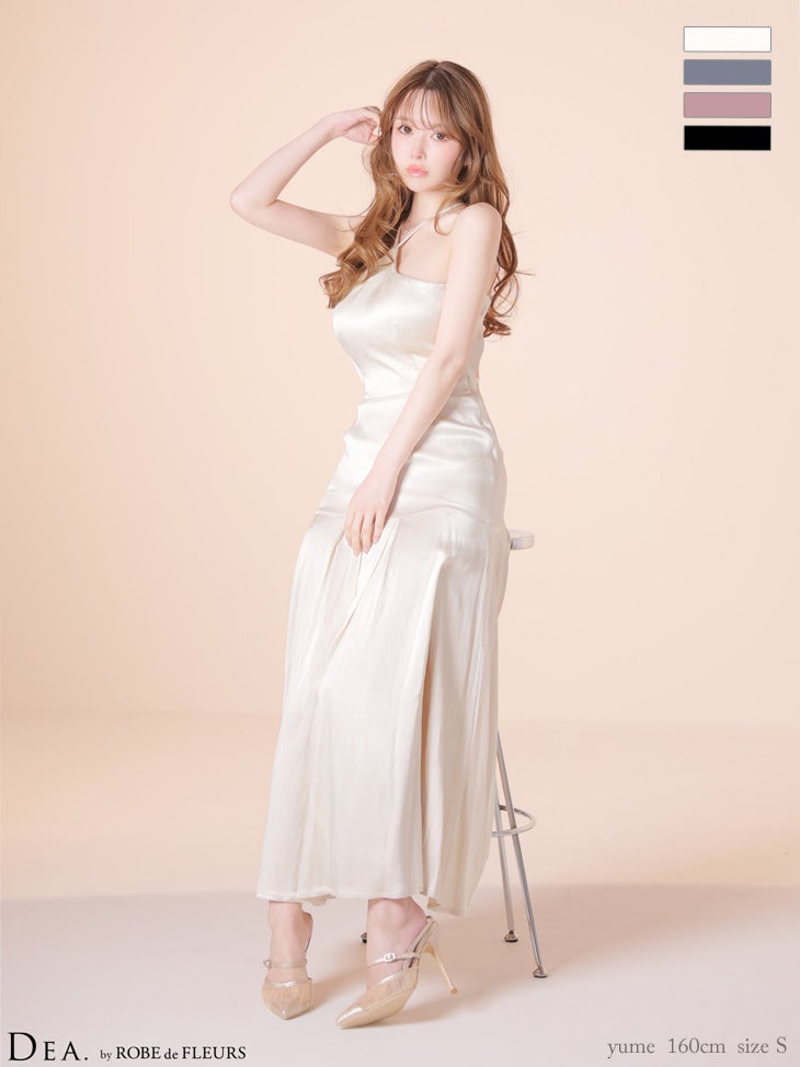 DEA.by ROBE de FLEURS/ディア】ホルターネック ラメジャガード