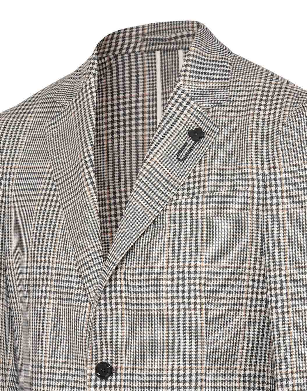 ウールコットングレンチェックジャケット – LARDINI Online Store