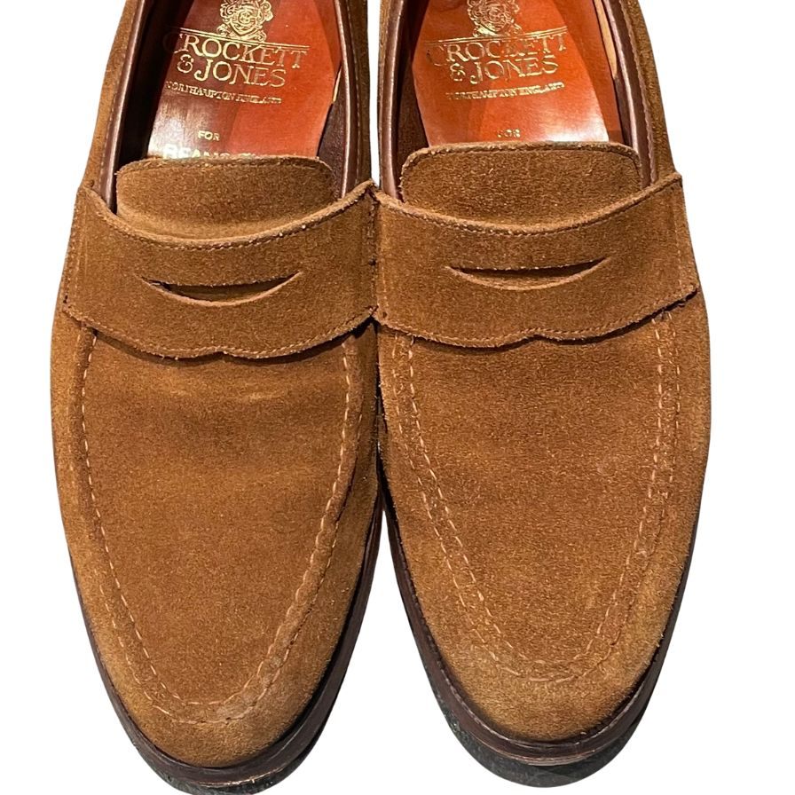 CROCKETT&JONES】クロケット&ジョーンズ ローファー スエード ブラウン