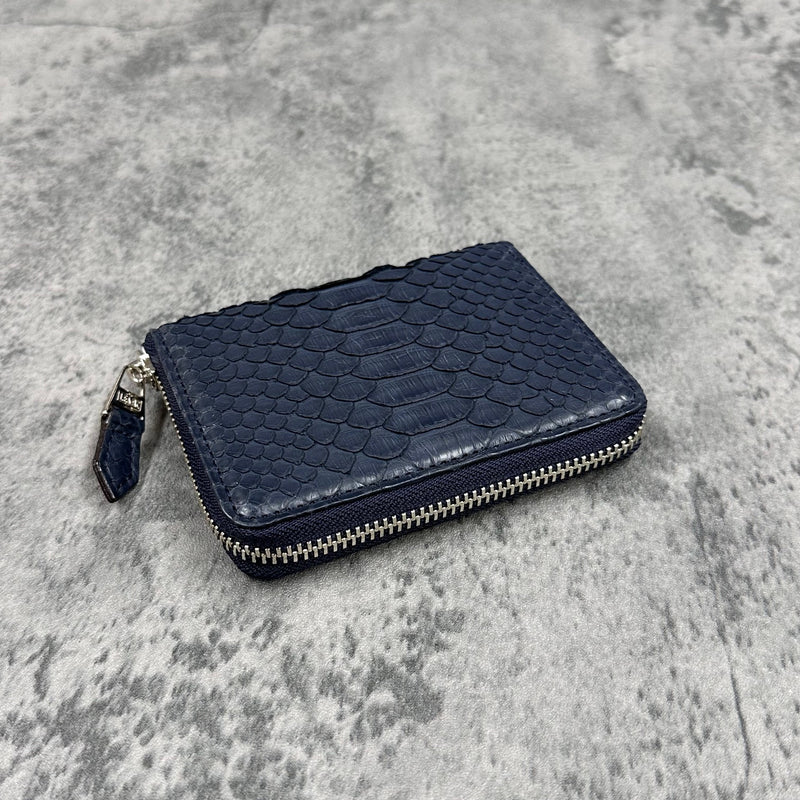 ハンドメイドレザークラフトダイヤモンドパイソンミドルウォレット牛