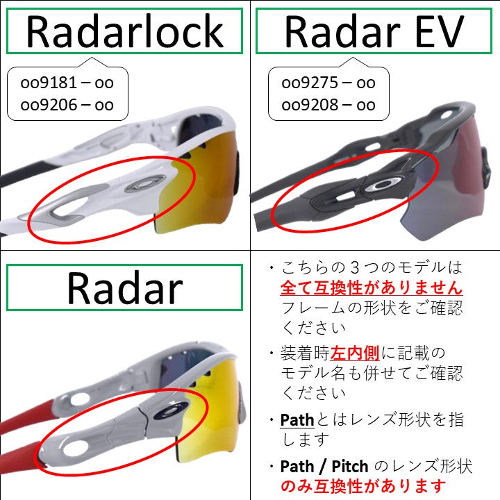 オークリー レーダーロック oo9181 / oo9206 Series (Oakley RADARLOCK