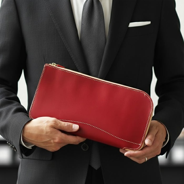 L字クラッチバッグS｜PORCO ROSSO