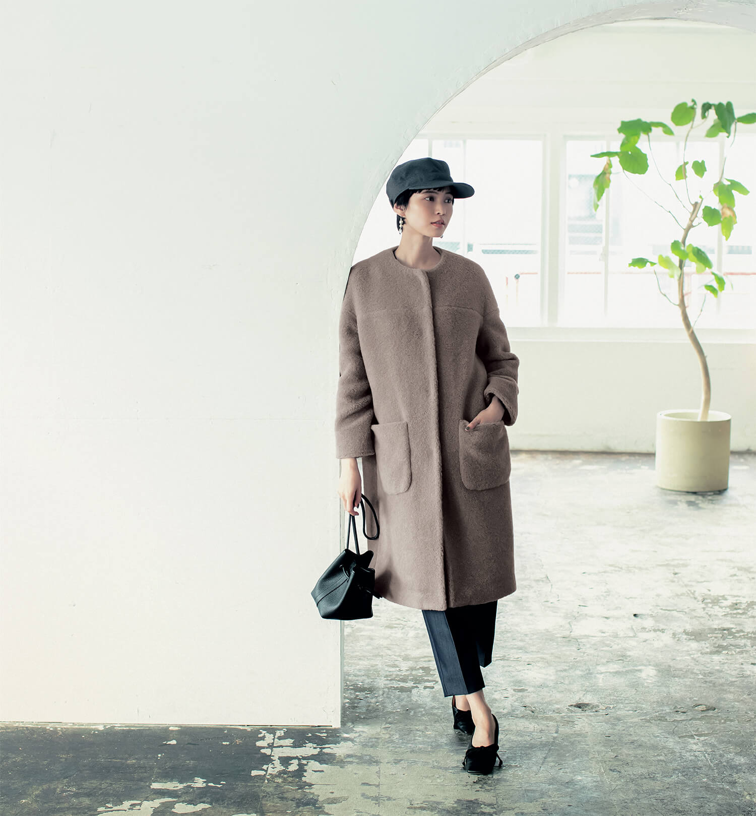 saquiの人気コートが、ウールムートンに進化して登場！ | LEE