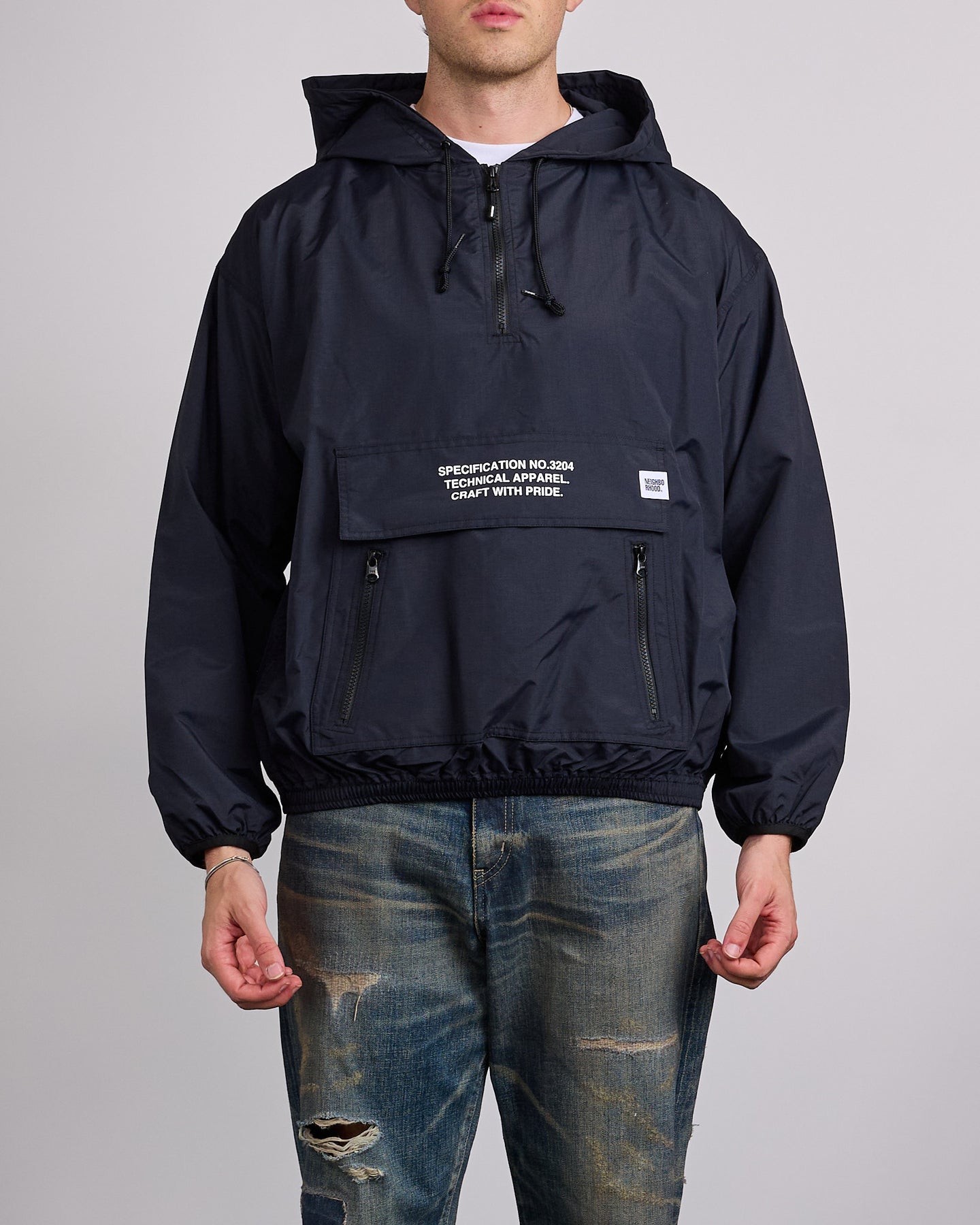 Neighborhood Anorak Jacket Black – LESS 17