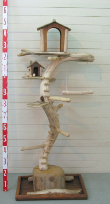 カシオレ鳥インコ止まり木 流木バードアスレチック 大サイズバードジム