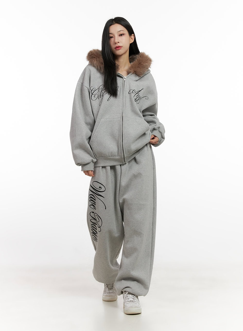 fur zip hoodie パーカー フーディー ファー スナオクワハラ 3color