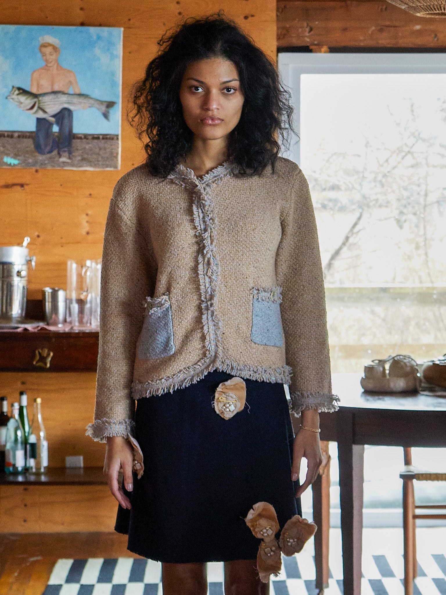 Onassis Knit Tweed Jacket – Lingua Franca NYC