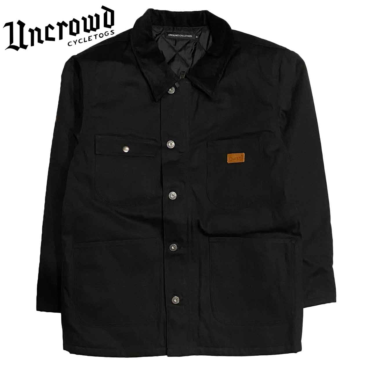 UNCROWDアンクラウドDUCKCOVERALLダックカバーオールUC-412-022BLACK