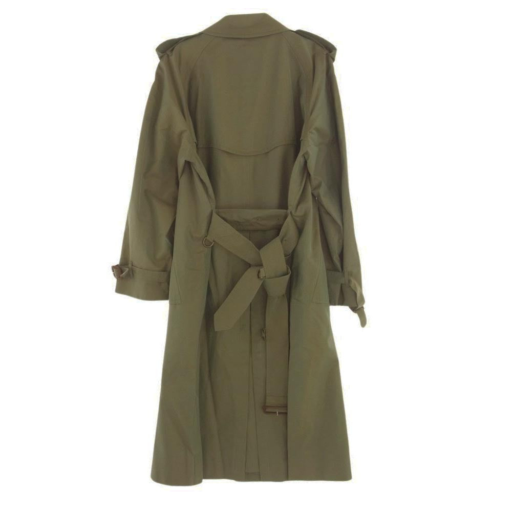 バーバリー オリーブグリーン ダブルブレスト トレンチコート