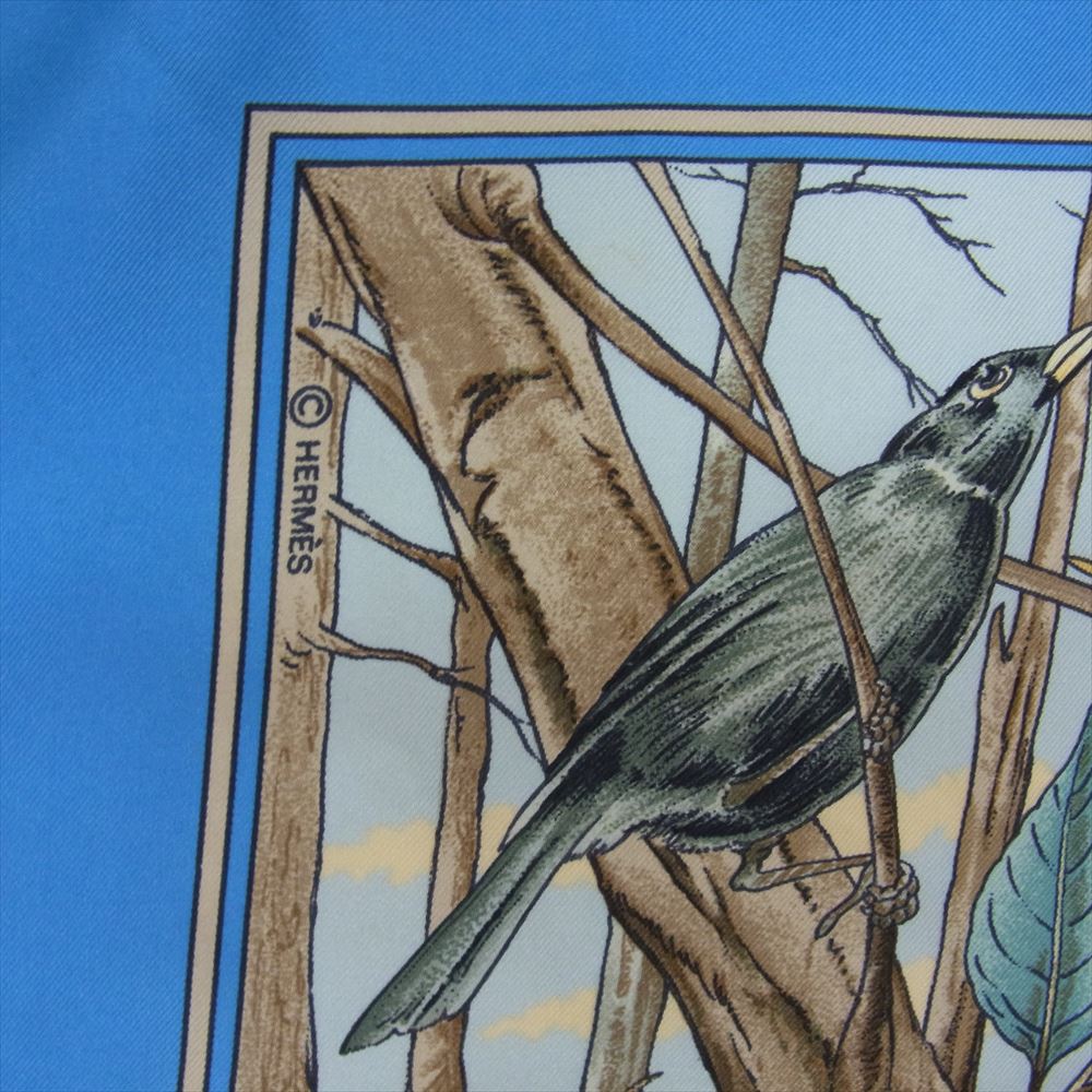 HERMES エルメス カレ90 CHASSE au BOIS 森の狩猟 シルク100