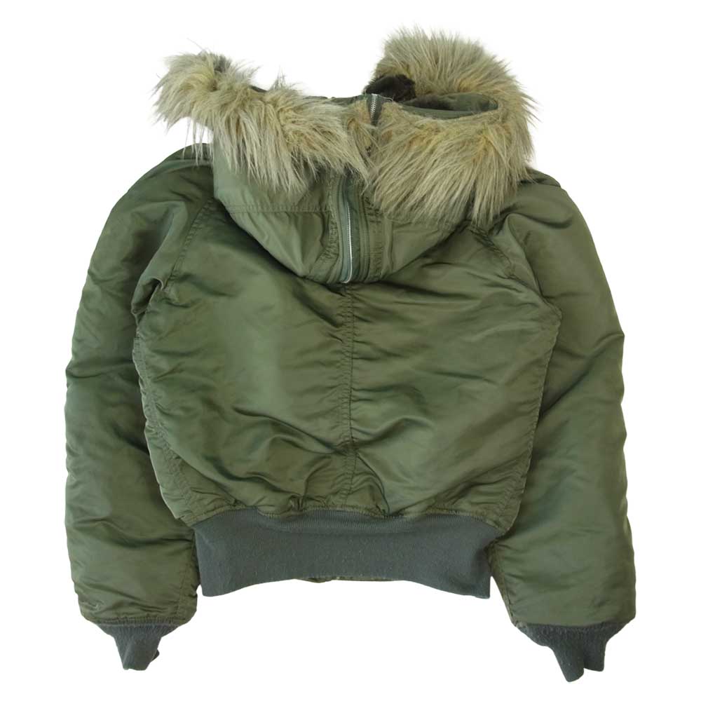 ALPHA アルファ USA製 90S USAF N-2B フライト ジャケット カーキ系 S