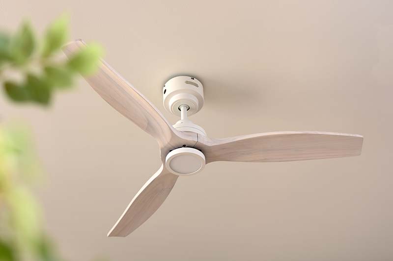 Modern Collection LED シーリングファン DCモーター REAL wood blades