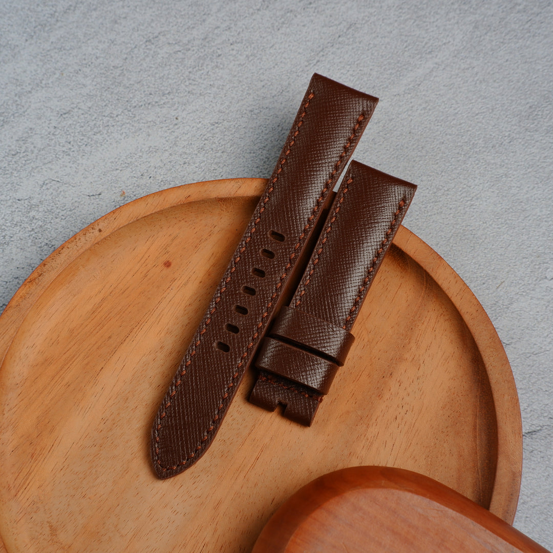 Seiko Prospex, 5 Sports, Diver Straps - Saffiano Dark Brown
