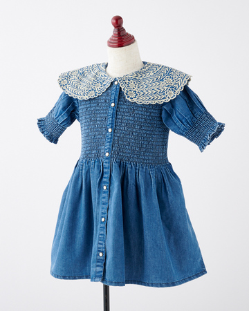 LILI et NENE キッズ BONJOUR 2024SS KIDS TUNIQUE Denim 8A