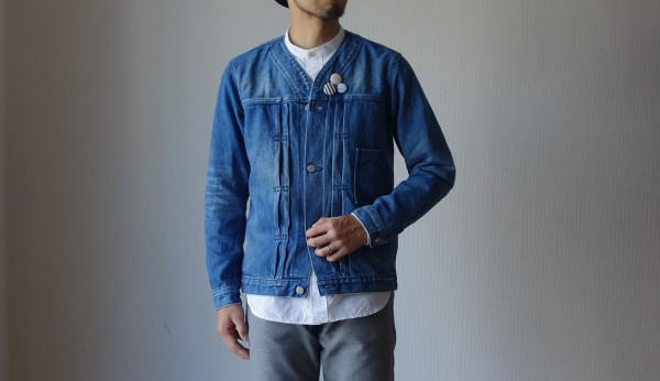オーディーナリーの新たな名作の予感。ノーカラーデニムジャケット