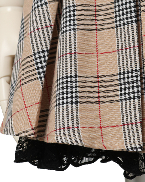 ワンサイドリボンチェックスカパン ｜ LIZ LISA（リズリサ）公式通販