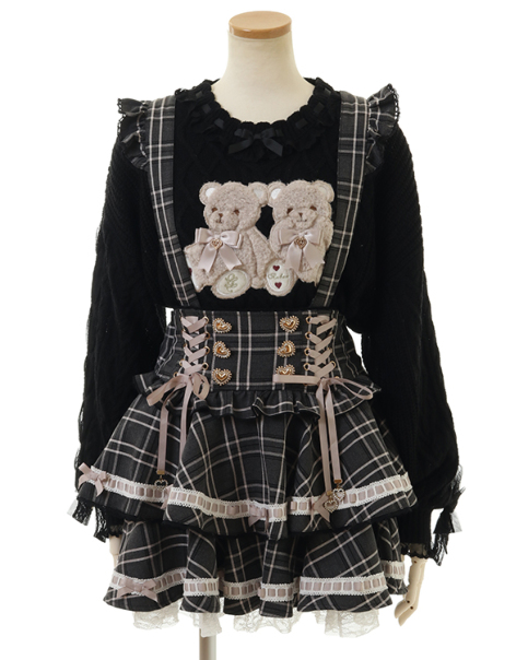 はしごリボンチェックティアードスカパン ｜ LIZ LISA（リズリサ）公式