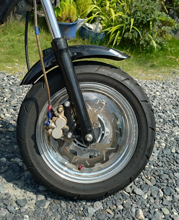 その他のエイプ100・フロントディスク・ディスク化・ディスクブレーキ