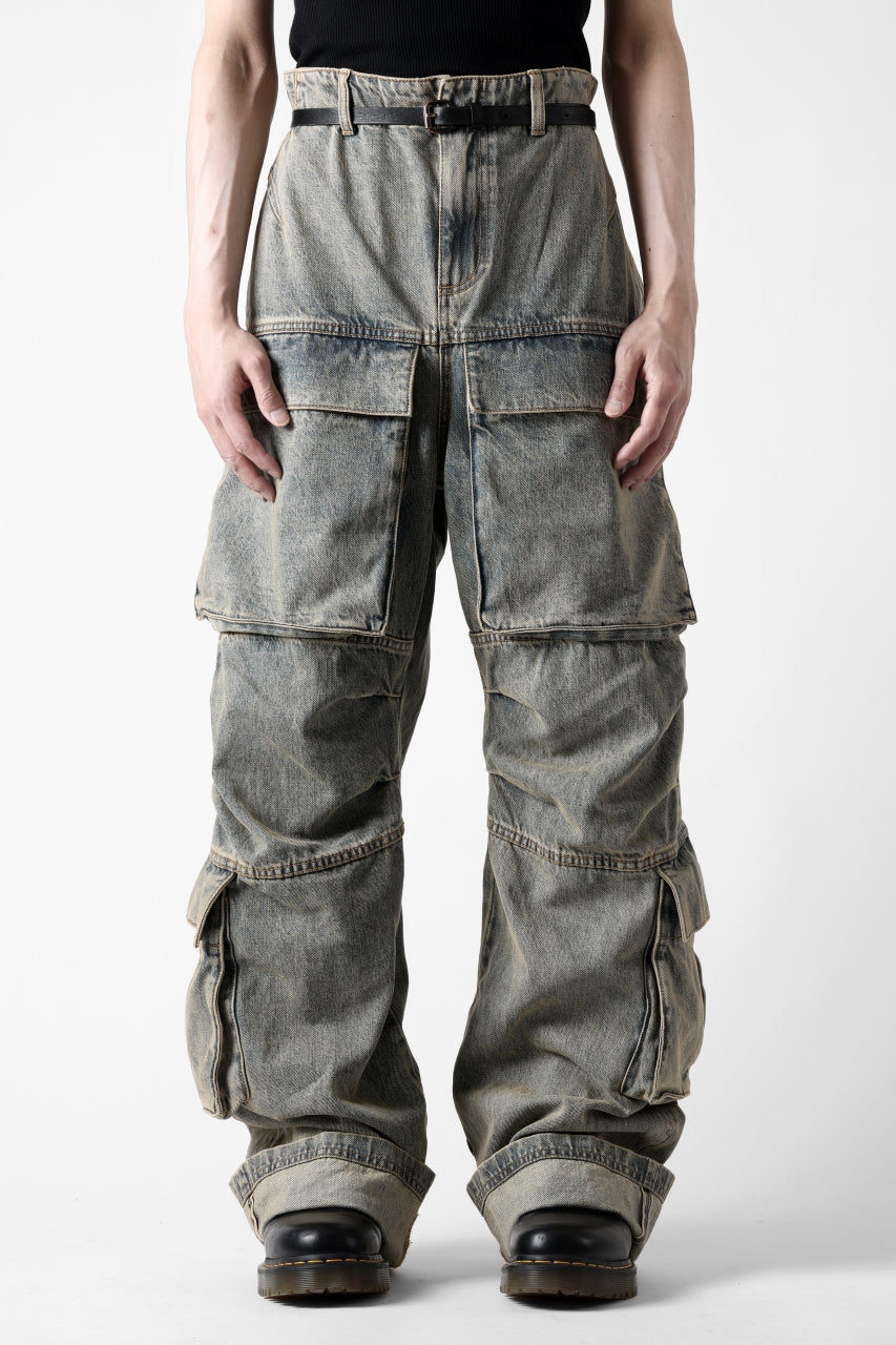 entire studios HEAVY DENIM CARGO TROUSERS (SURFACE WAVE)の商品