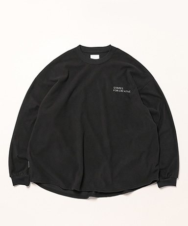 Fleece Super Big LS Round Tee(L(MEN) Black/ブラック): S.F.C