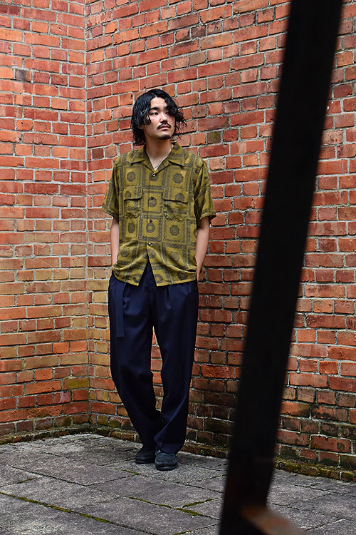 NEEDLES[ニードルズ] 23SS S/S Classic Shirt-PE/R Chain Border Jq.