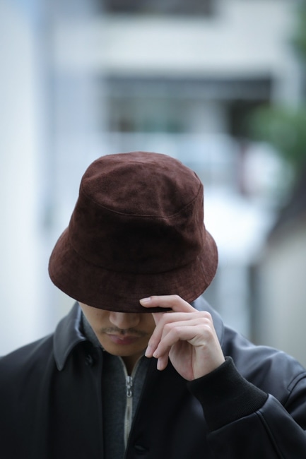 KIJIMA TAKAYUKI[キジマタカユキ] Calf Suede Bucket Hat