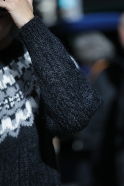 BATONER[バトナー] Men Mohair Nordic Crew Neck