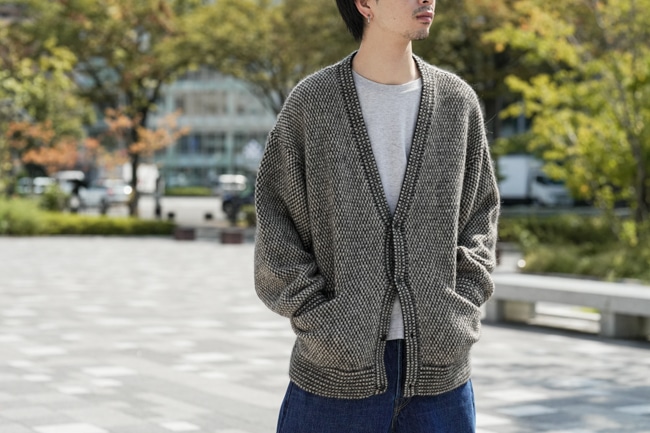 blurhms [ ブラームス ] Alpaca Bird's eye Knit Cardigan
